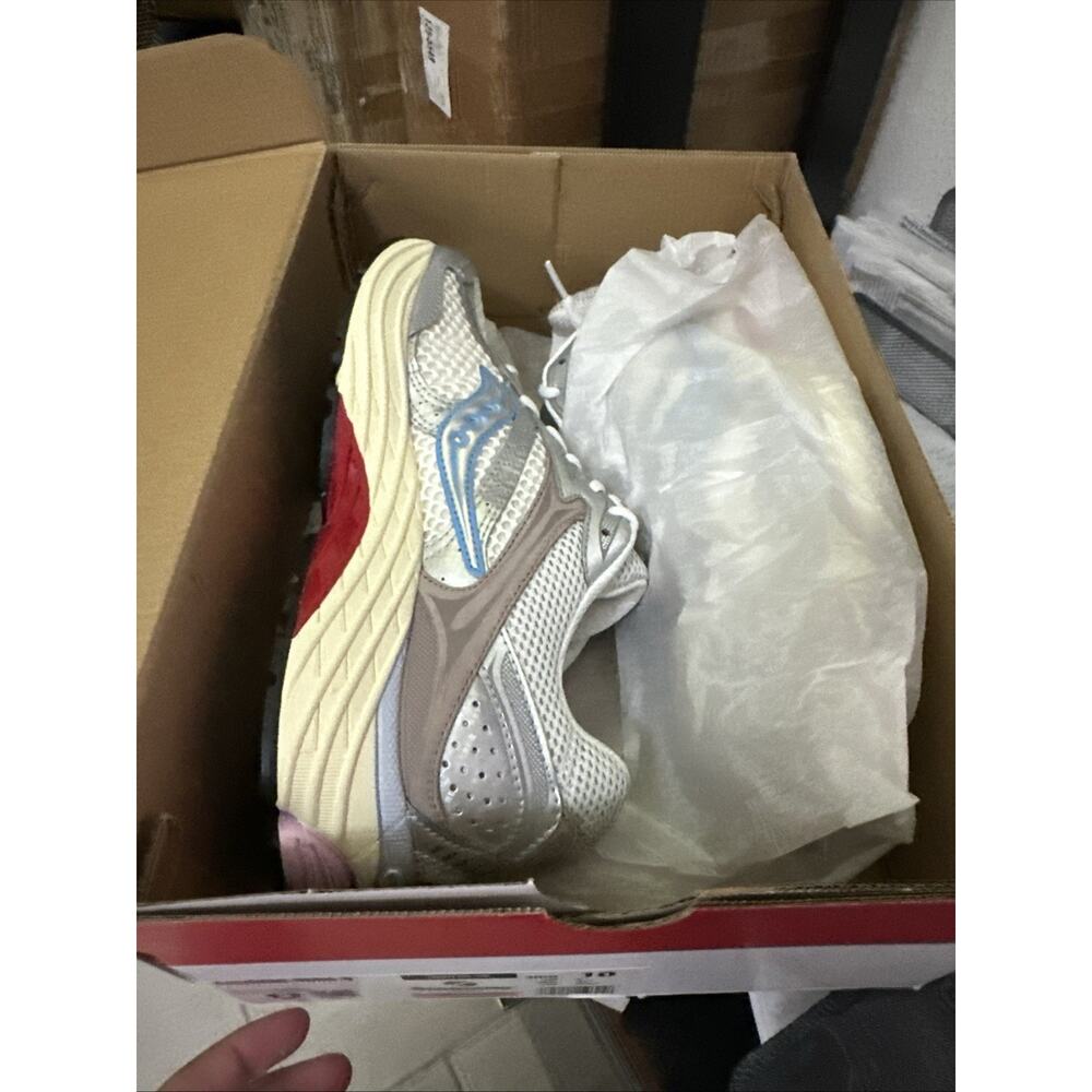 New Women's Size 10 Saucony Progrid Omni 9 White Pink Running Shoes S60739-48 - Picture 6 of 7